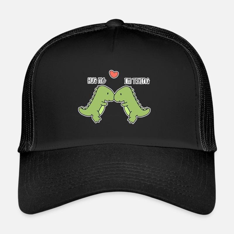 Dinosaurier - Trucker Cap - Schwarz/Schwarz