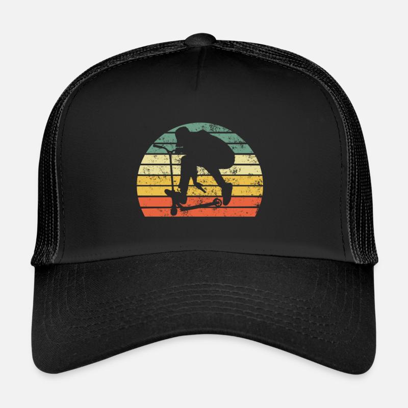 Scooter stunt kick scooter e-scooter cadeau rétro Casquette trucker 