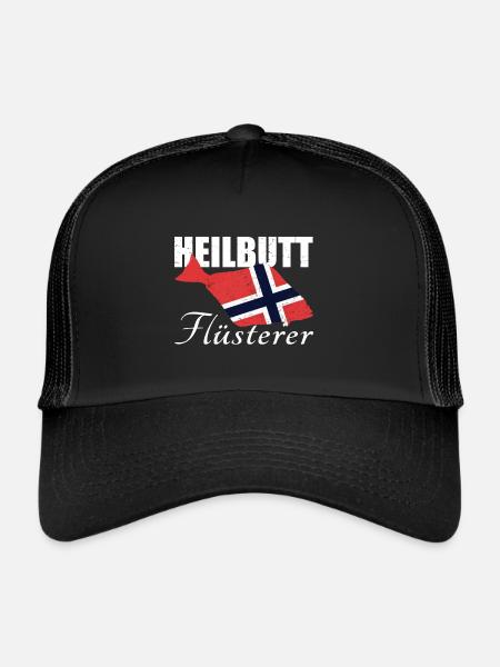 Heilbutt Flüsterer - Trucker Cap - Schwarz/Schwarz