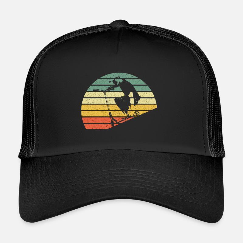 Scooter scooter stunt - Trucker Cap - black/black