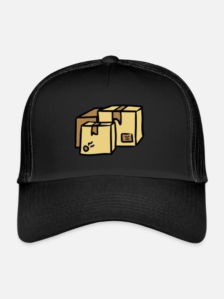 Packages Delivery Packages paquet Post - Trucker Cap - black/black - Front