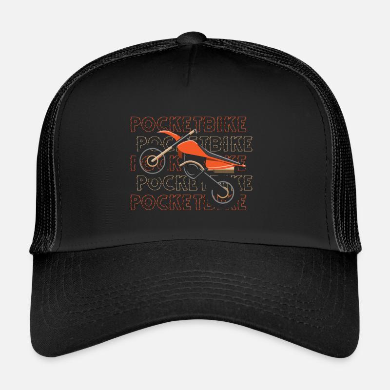 Motorrad Bikerin Minibike Geländebike Trucker Cap
