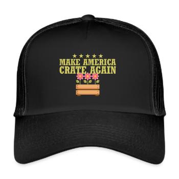 Gardening Gardener Funny Flowers Garden - Trucker Cap - black/black - Front