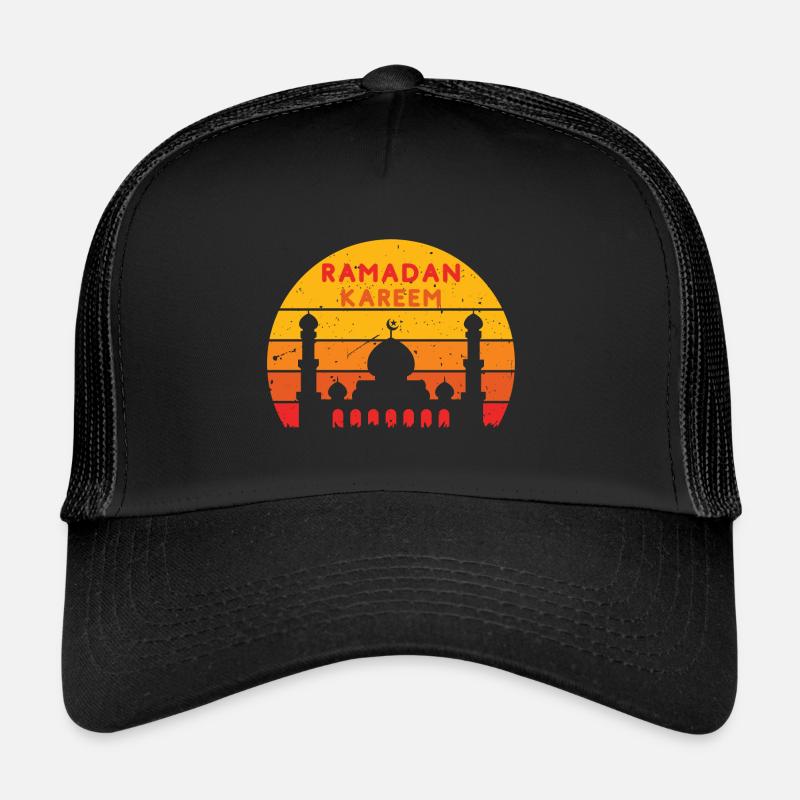 Ramadan Kareem Sunset Colors Trucker Cap