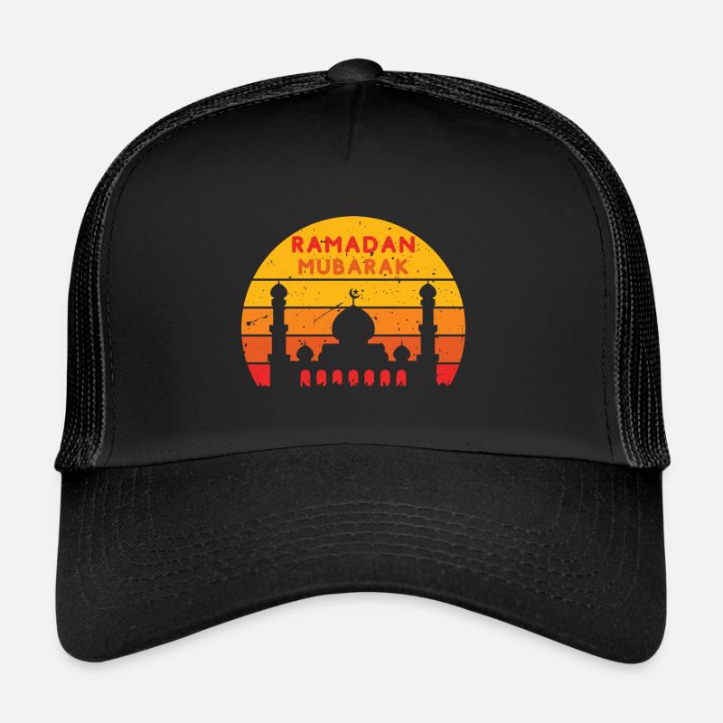 Ramadan Moubarak Coucher De Soleil Couleurs Casquette trucker 
