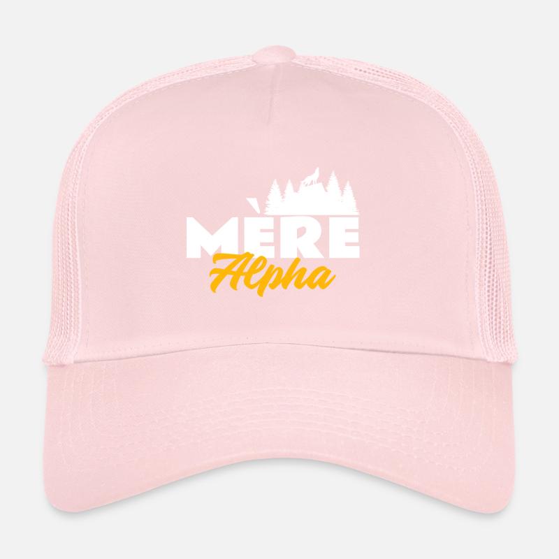 Mère alpha. Maman louve. Mama alpha Casquette trucker 