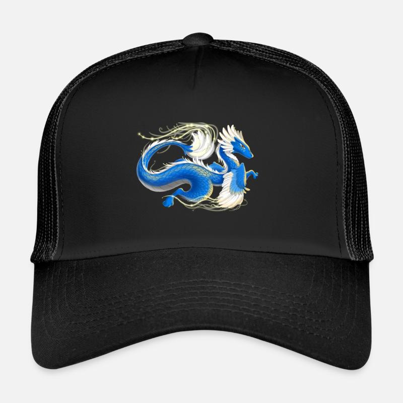 Magical Cool Air Dragon - Dragons des éléments - Casquette trucker  - noir/noir