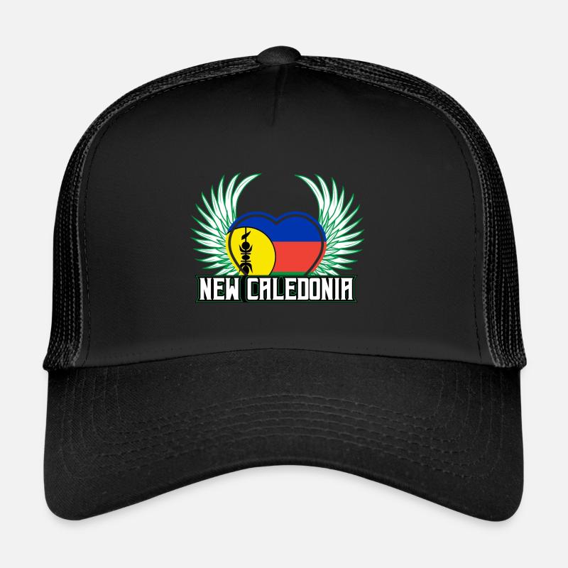 Nouvelle-Calédonie - Casquette trucker  - noir/noir