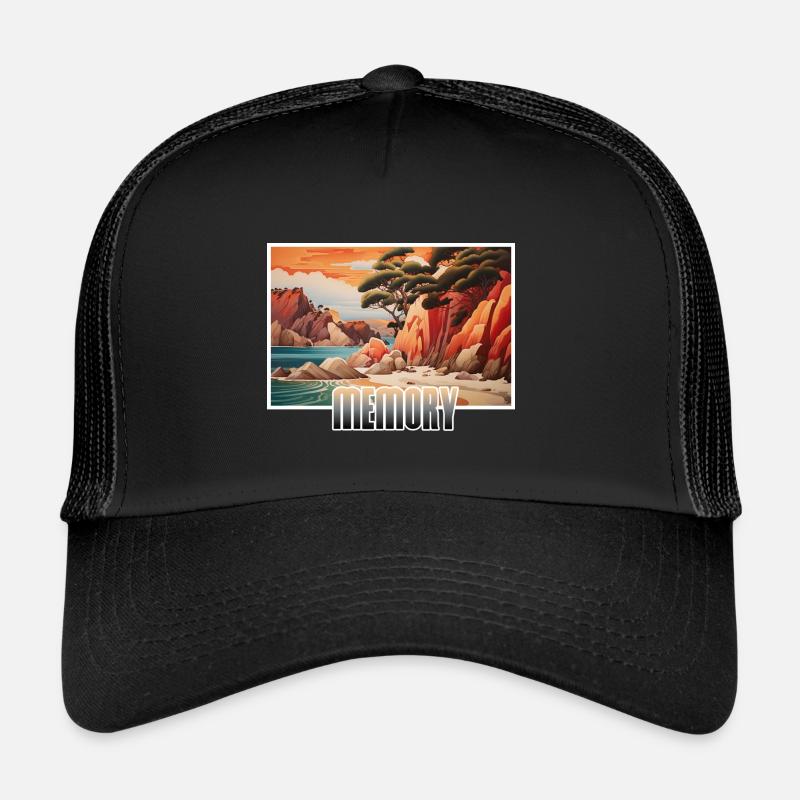Vacances à Memory Beach Casquette trucker 