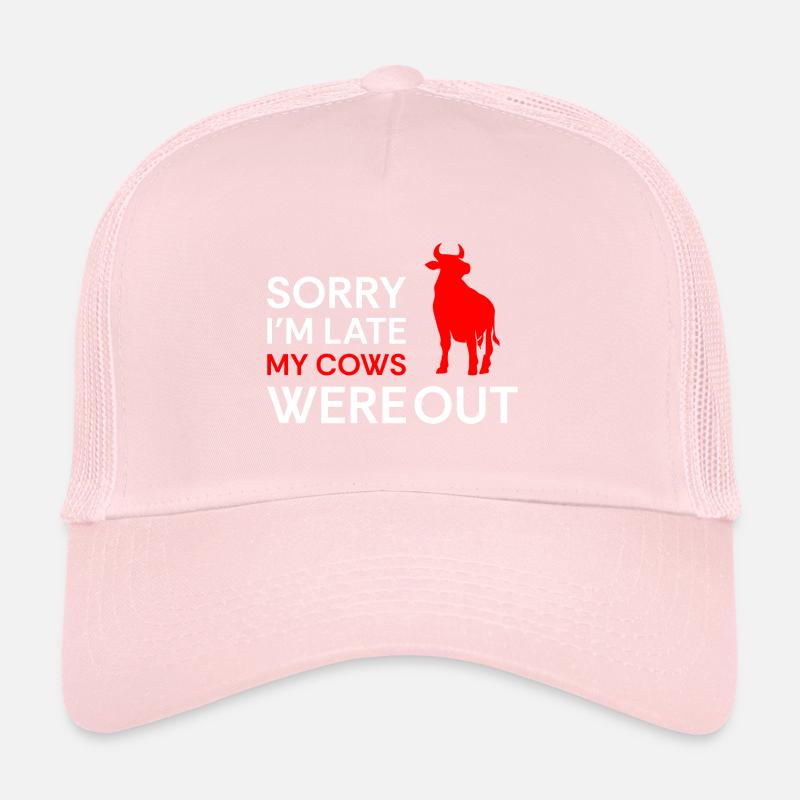 Cows Dairy Farmer Cowbell Trucker Cap