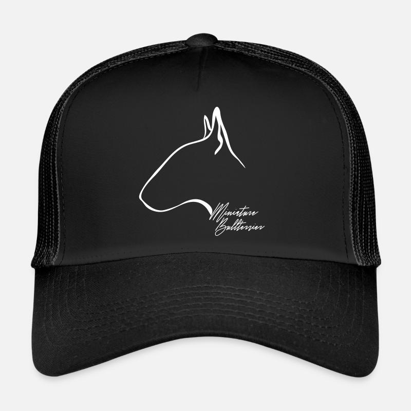 MINIATURE BULLTERRIER Profil Wilsigns - Trucker Cap - Schwarz/Schwarz