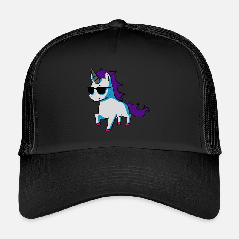 Fast unicorn - Trucker Cap - black/black