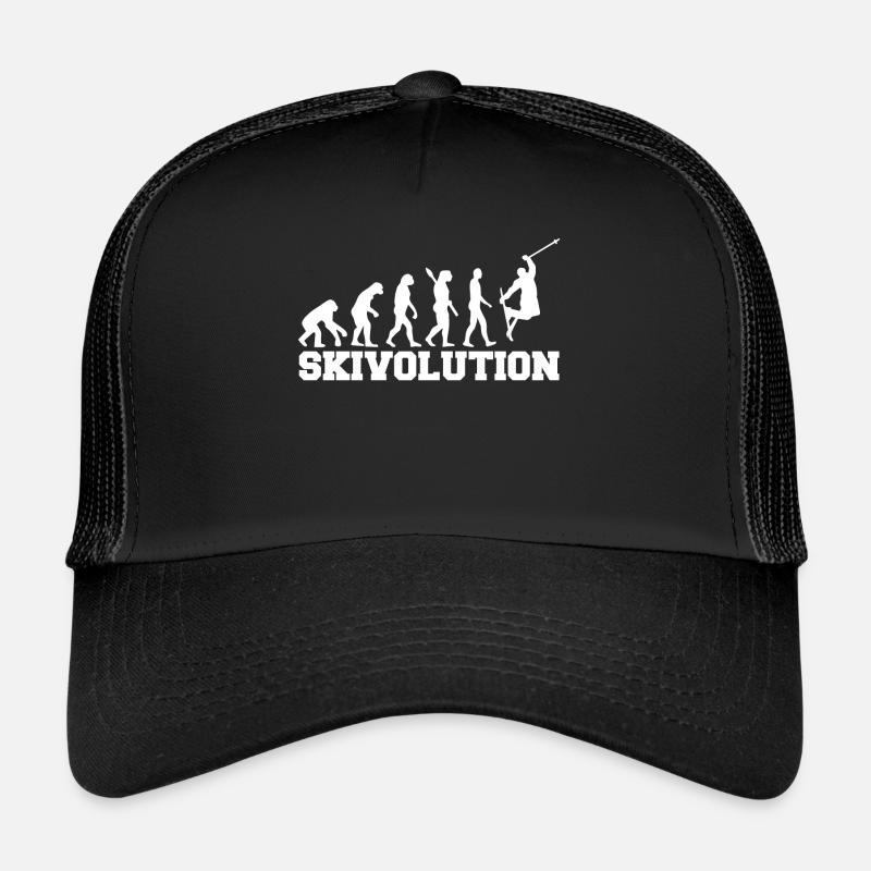 Evolution ski station de ski piste de ski ski vacances ski Casquette trucker 