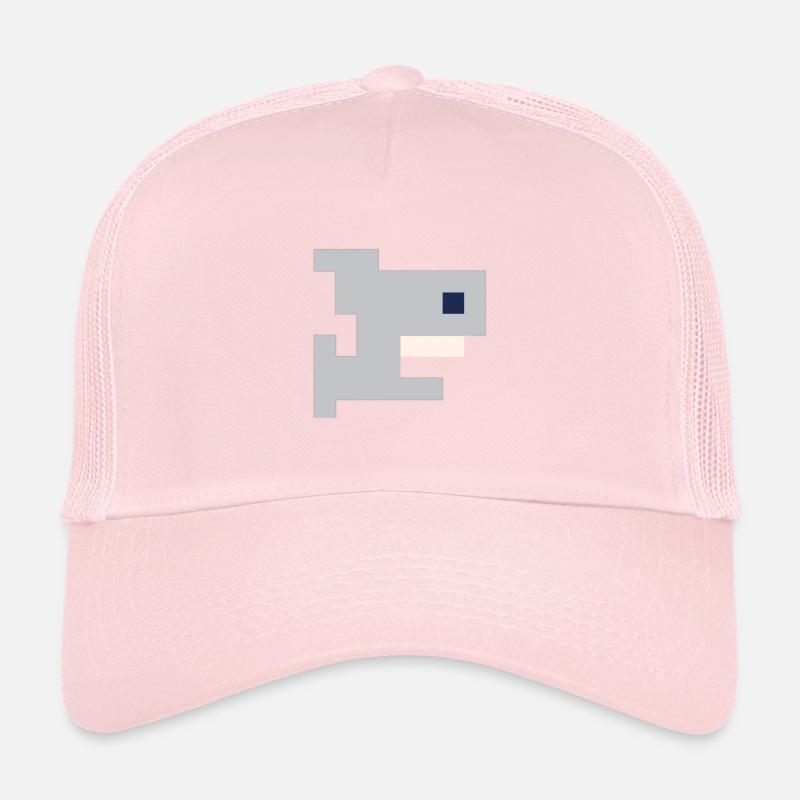 Sharky Hai Shark Sea Poisson Design Design Pixel 8bit Casquette trucker 