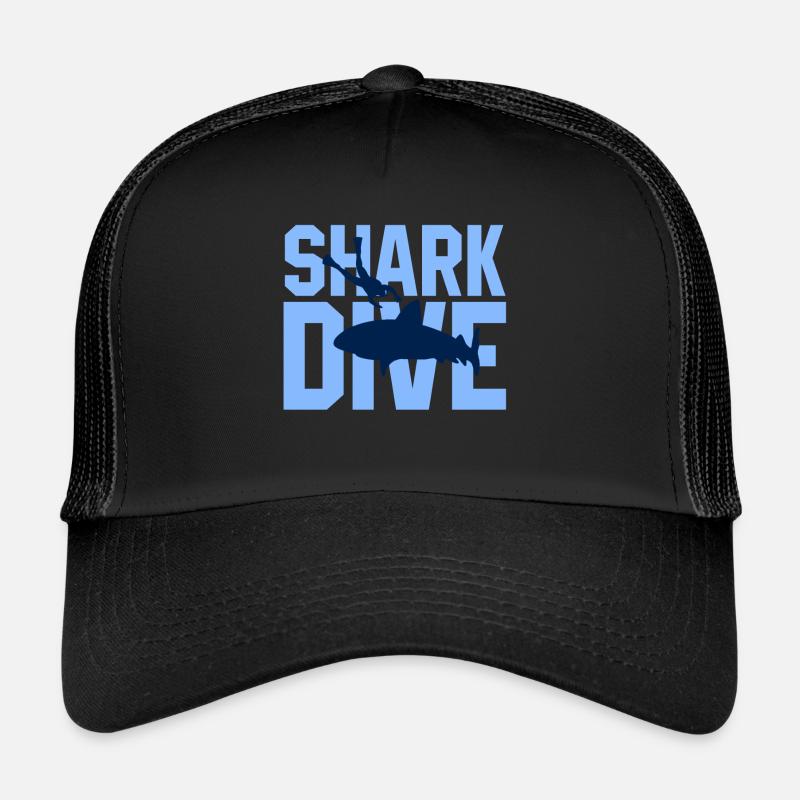 Requin plongeurs requins plongée snorkeling requins Casquette trucker 