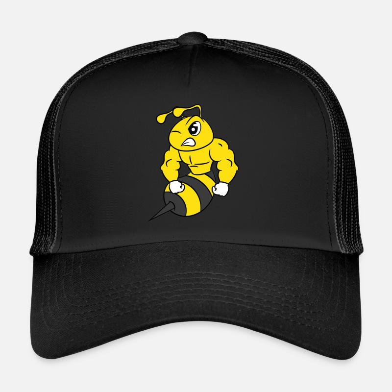 Une illustration mignonne et unique d’une abeille Casquette trucker 