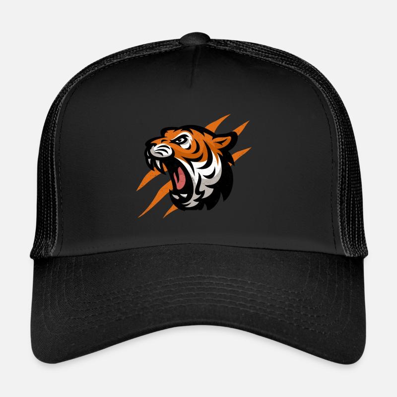 Tiger - Trucker Cap - Schwarz/Schwarz