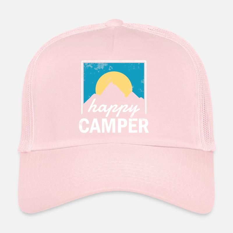 campeur heureux Casquette trucker 
