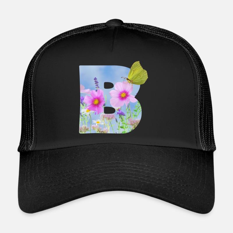 fleurs de printemps papillon b Casquette trucker 