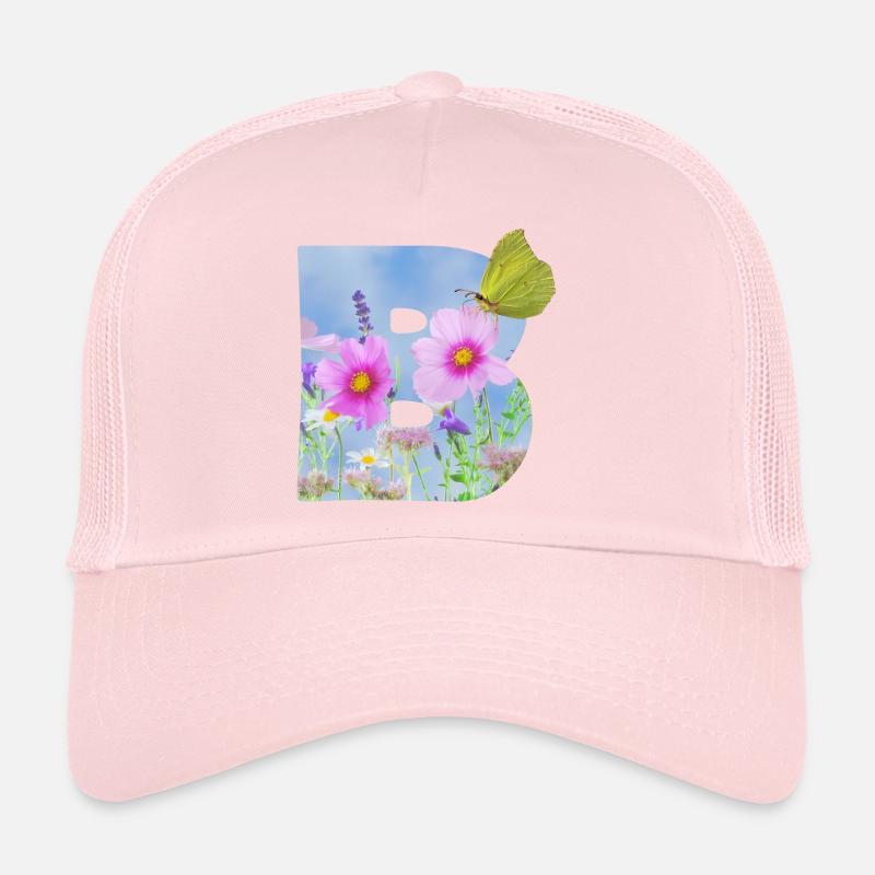 fleurs de printemps papillon b Casquette trucker 