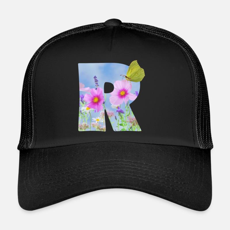 spring flowers butterfly r Trucker Cap