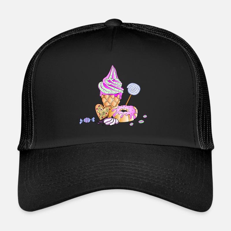 Ice cream sundae candy confectionery sugar candy Trucker Cap