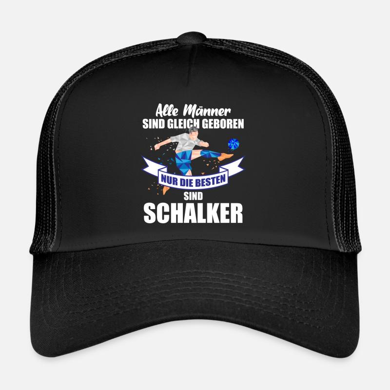 Nur die Besten sind Schalker Geschenkidee - Trucker Cap - Schwarz/Schwarz