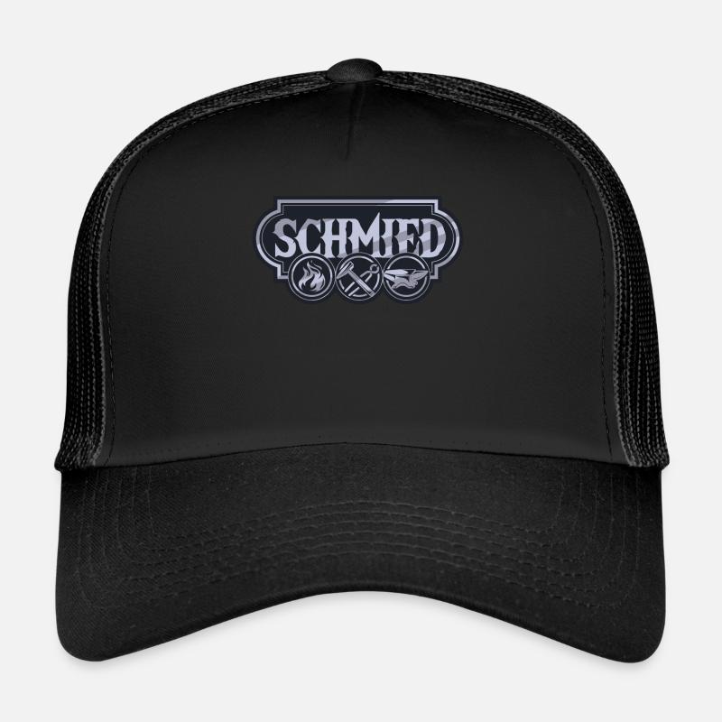 Blacksmith iron forging wrought iron gift Trucker Cap
