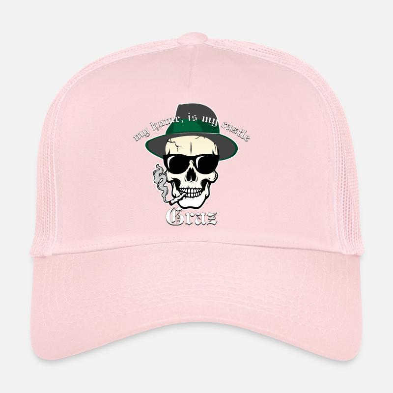 Graz Styria Austria Skull Gift R Trucker Cap