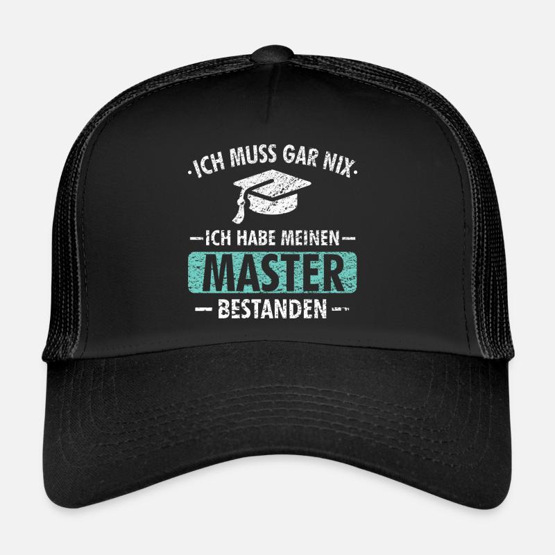 Master Studium Prüfung Abschluss Geschenk Trucker Cap