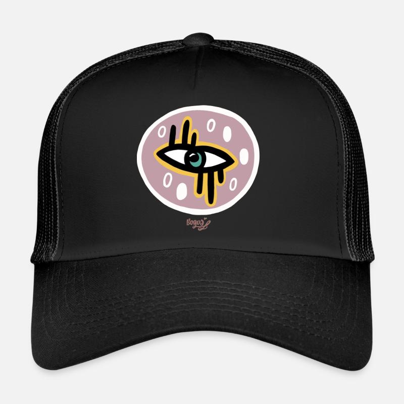 EyeDoodle Violet Clair Casquette trucker 