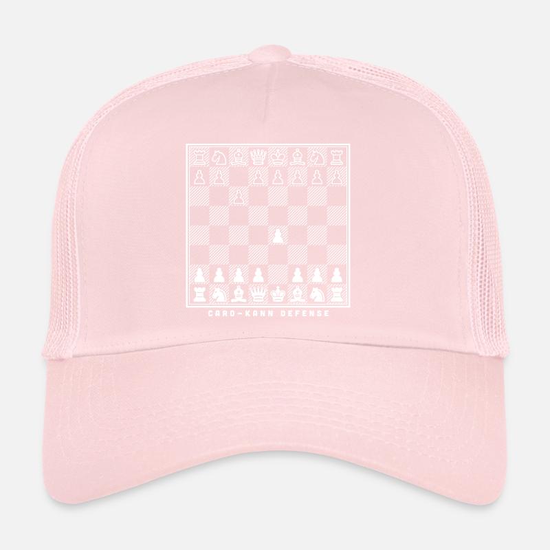 joueur d’échecs d’ouverture d’échecs de karo kann Casquette trucker 