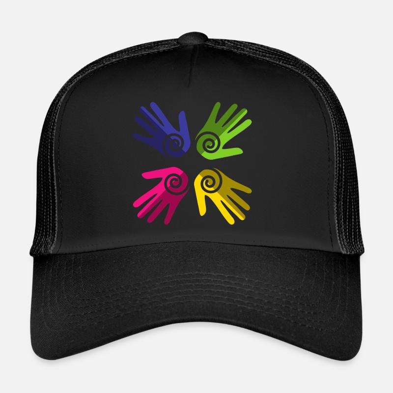 Pride Drapeau arc-en-ciel LGBT Casquette trucker 