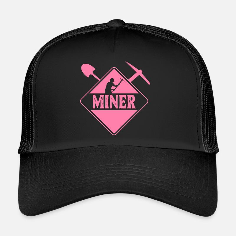 Mineurs Mines Mines Minerine Mineuse Mine Casquette trucker 