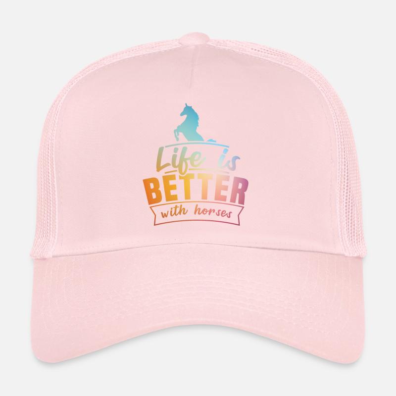 La vie est meilleure avec la conception de Casquette trucker 