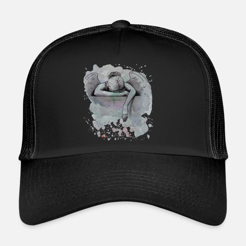 Mourning Angel/Sorrow - Trucker Cap - black/black