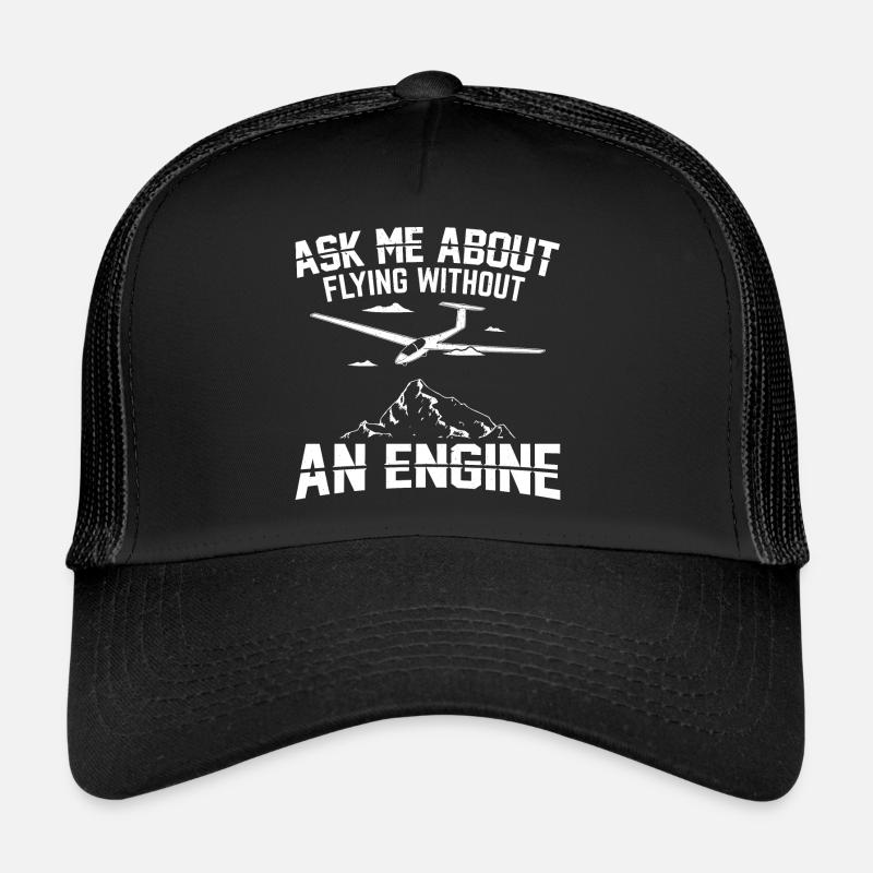 Idée cadeau de vol à voile | Planeurs Vol à voile Casquette trucker 