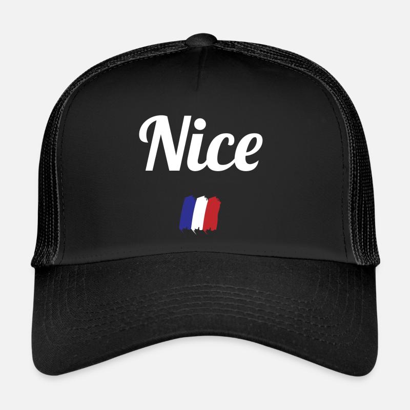 NICE - Casquette trucker  - noir/noir