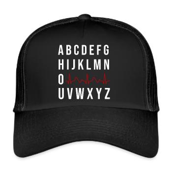 PQRST Nurse Quota for a Nurse - Trucker Cap - black/black - Front