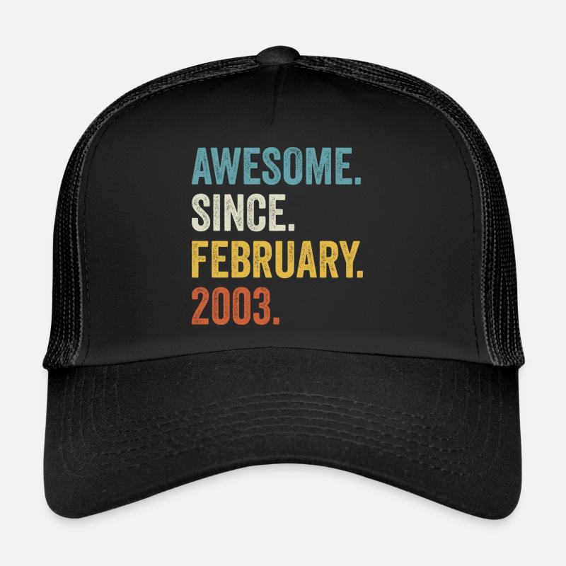 Awesome Since February 2003 19e anniversaire Casquette trucker 