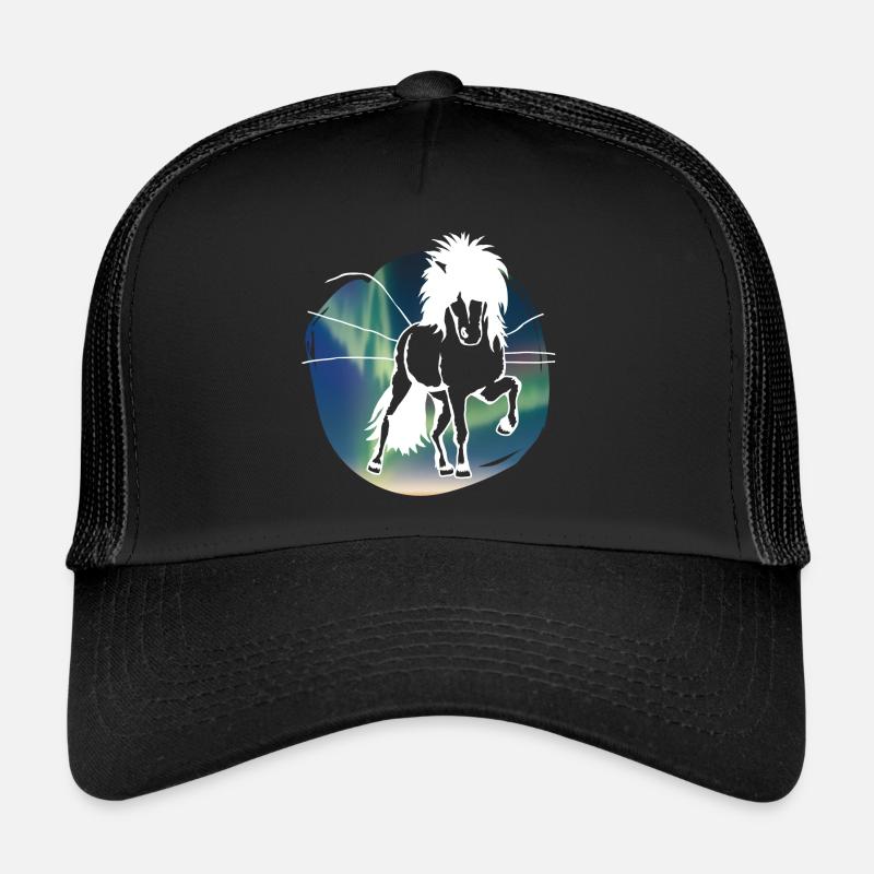 Aurores boréales-Tölter blanc Casquette trucker 