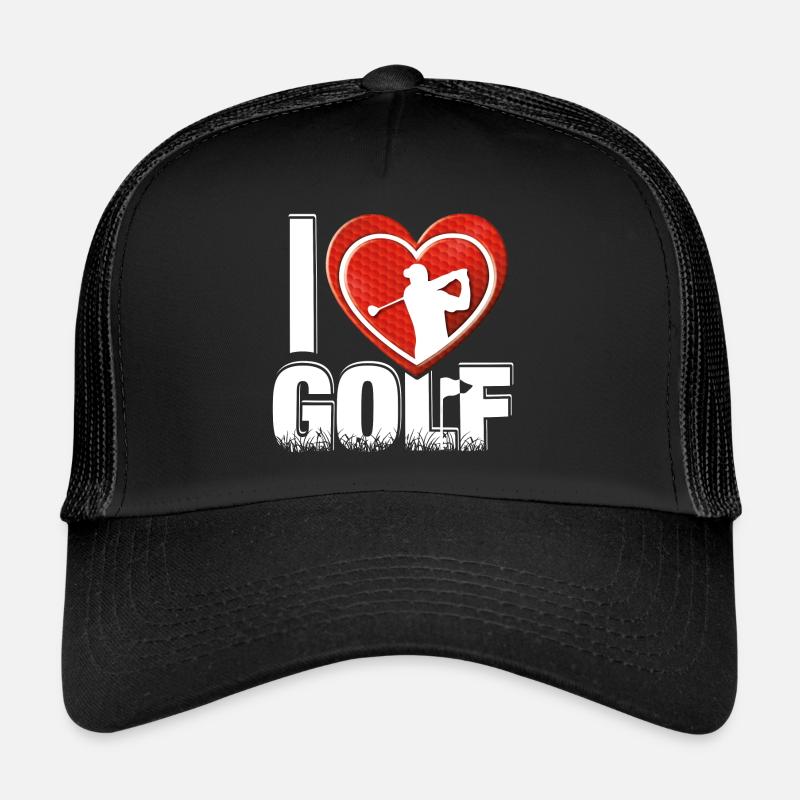 J’adore GOLF - motif de golf cool pour les golfeurs Casquette trucker 
