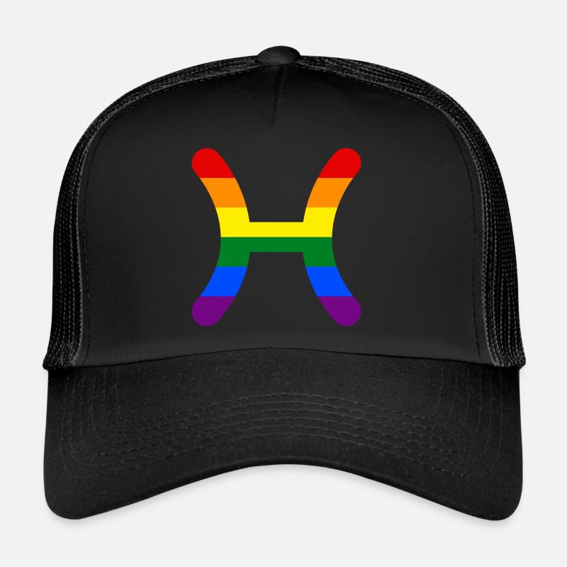 Zodiac sign Pisces LGBT Trucker Cap
