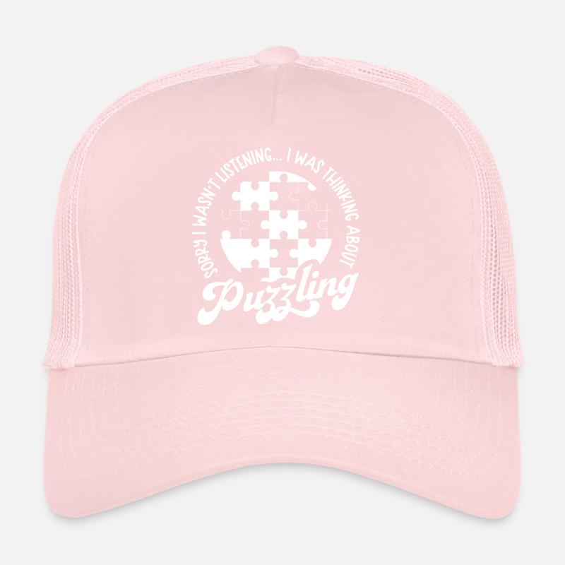 Thinking About Puzzling Jigsaw Puzzle Trucker Cap