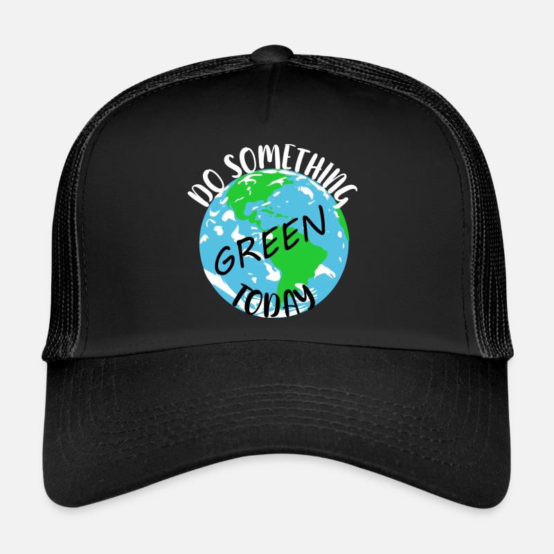 Naturschutz Klima Naturschützer Meer - Trucker Cap - Schwarz/Schwarz