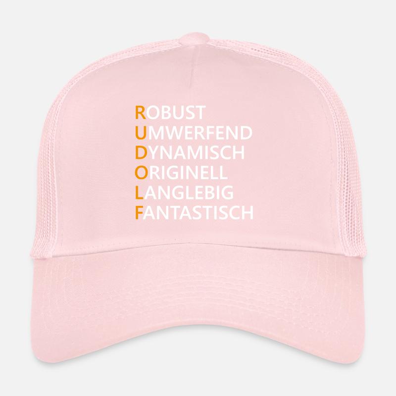 Rudolf Name Geschenk Trucker Cap