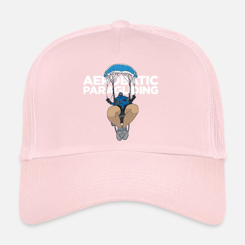 Voltige Parapente blanc Casquette trucker 