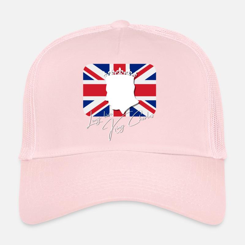 British King Coronation Charles England Flag Trucker Cap