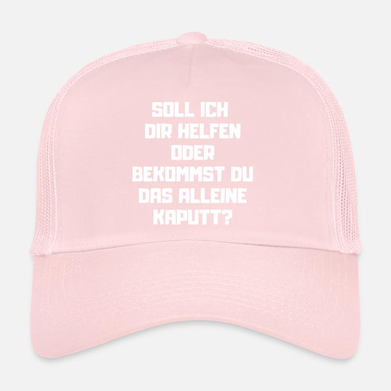 Handwerker Kaputt Sarkasmus Handwerk Trucker Cap