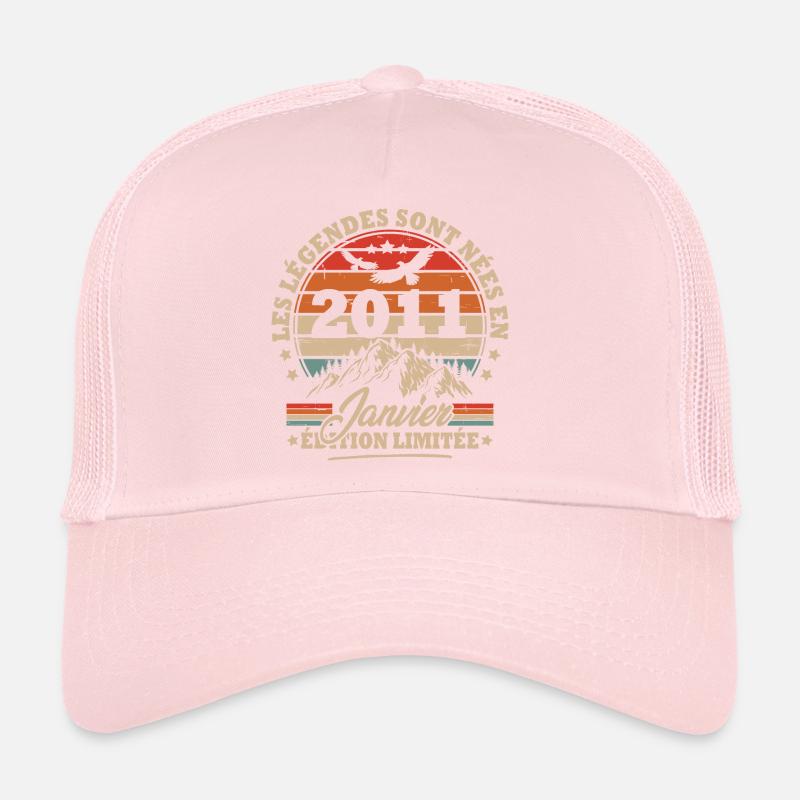 Geburtstagsgeschenk geboren im Januar 2011 Trucker Cap